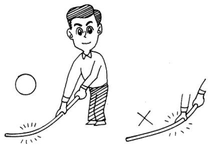 Flex test for shinai — gently bending to check for cracks or dried bamboo before keiko