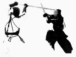 Hong Kong kendo style keiko exchange — two kendoka applying sword principles in dynamic combat