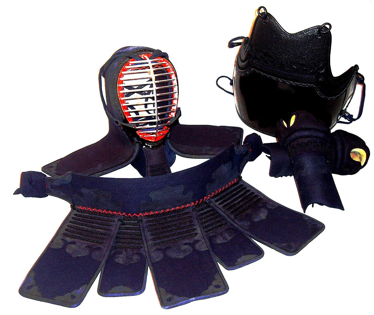Kendoka wearing full bogu during keiko