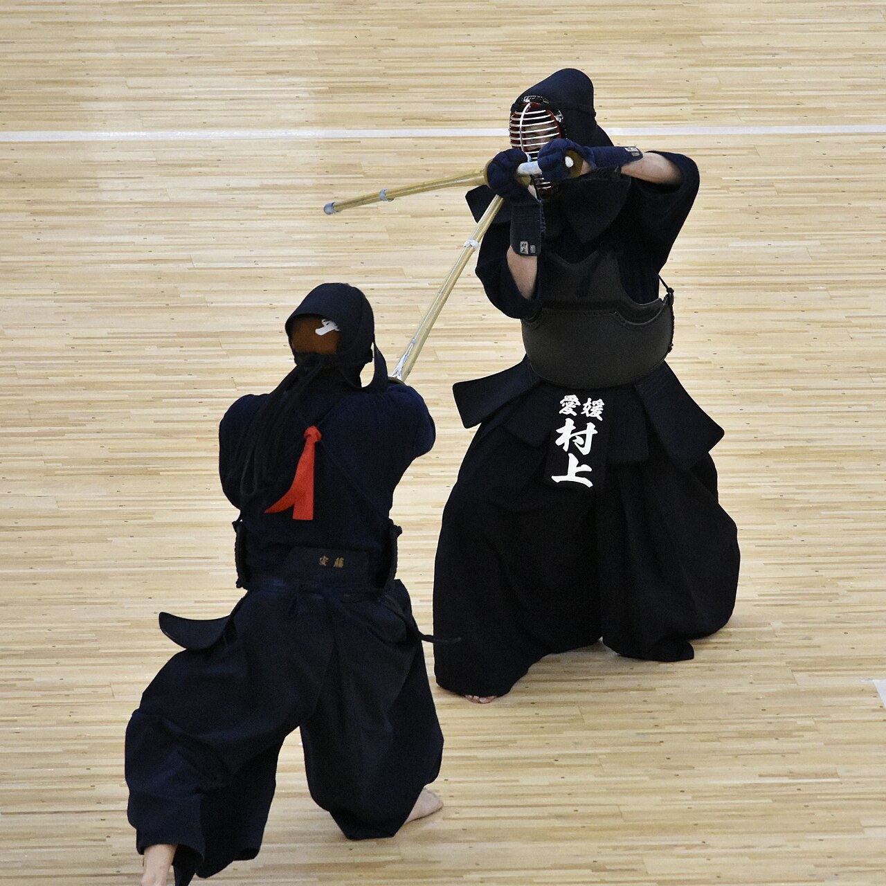 Kendoka competing at the 70th All Japan Kendo Championship at Nippon Budokan