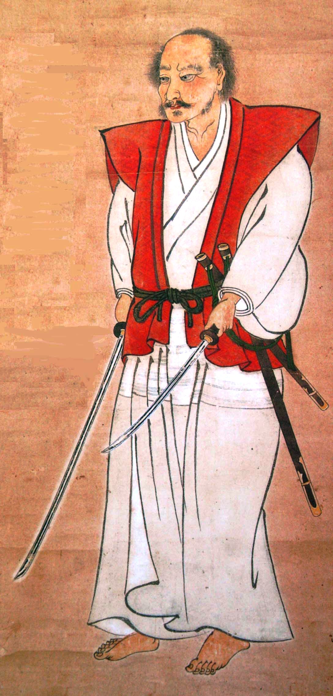 Self-portrait of Miyamoto Musashi (attributed), Edo period